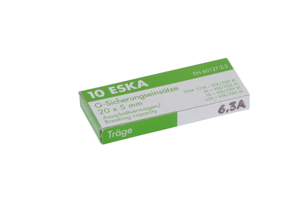 Tandir Glasrohrsicherung A 6,3 T ( 10er-Pack)