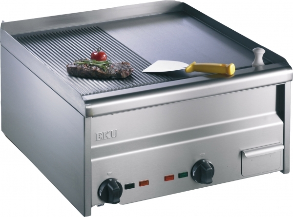 EKU  Elektro Grill-Platte ½ gerillt ½ glatt, 7,8 kW