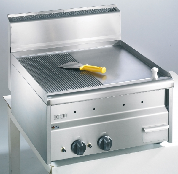 EKU Gas Grill-Platte ½ gerillt ½ glatt 9 kW